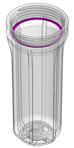 Salt container Medium - 1L SAN (Max: PN8)
